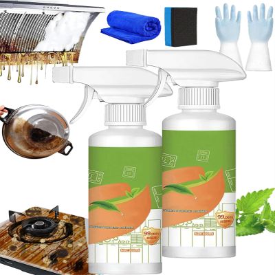 Electrolyzed Ion Kitchen Cleaner Spray - Multi Purpose Kitchen Appliance Cleaner, Heavy Duty Kitchen Degreaser Spray Dissolves Grease Instantly, for Hold, Oven, Stove, Range Hood (2, 300g)