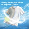 Laundry Whitener Sheets 15 Count, Chlorine Free Whitening Sheets for White Clothes Remove Yellowing Brightening Laundry Care Sheets for All Machine Safe Use view 2