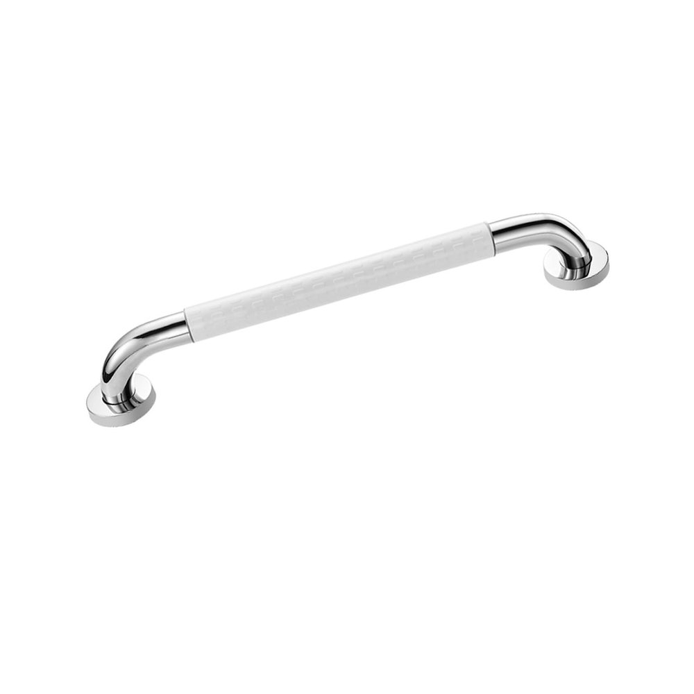 Bathtub and Shower Safety Grab Bars,304 Stainless Steel Bathroom Balance Bar,for Bathrooms Staircases,3.2cm Pipe Diameter(White,L-40cm)