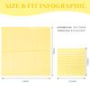 Vyntra 100 Count Gingham Disposable Paper Napkins, Checkered Party Napkins (Yellow Gingham-100, 100 Pcs) view 3
