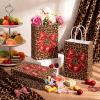 YooNotee 24 Pcs Cheetah Cherry Gift Bags Leopard Print Party Favors 8 x 6 x 3 Inch Cherry Bow Candy Bags with Handles Cheetah Print Goodie Presents for Women Bachelorette Wedding Birthday view 2