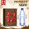 YooNotee 24 Pcs Cheetah Cherry Gift Bags Leopard Print Party Favors 8 x 6 x 3 Inch Cherry Bow Candy Bags with Handles Cheetah Print Goodie Presents for Women Bachelorette Wedding Birthday view 3