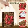 YooNotee 24 Pcs Cheetah Cherry Gift Bags Leopard Print Party Favors 8 x 6 x 3 Inch Cherry Bow Candy Bags with Handles Cheetah Print Goodie Presents for Women Bachelorette Wedding Birthday view 4