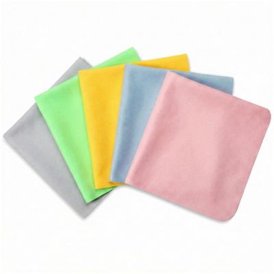 5PCS Extra Large Glasses Cleaning Cloths Eyeglass Cleaning Cloth for Cleaning-Eyeglasses, Cell Phones, Screens, Lenses, Electronics and All Delicate Surface (12"x 12")