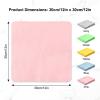 5PCS Extra Large Glasses Cleaning Cloths Eyeglass Cleaning Cloth for Cleaning-Eyeglasses, Cell Phones, Screens, Lenses, Electronics and All Delicate Surface (12"x 12") view 2