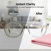 5PCS Extra Large Glasses Cleaning Cloths Eyeglass Cleaning Cloth for Cleaning-Eyeglasses, Cell Phones, Screens, Lenses, Electronics and All Delicate Surface (12"x 12") view 4