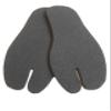 Handmade Felt Tabi Insoles - Black (27cm USmen 9) view 1