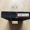 Handmade Felt Tabi Insoles - Black (27cm USmen 9) view 3