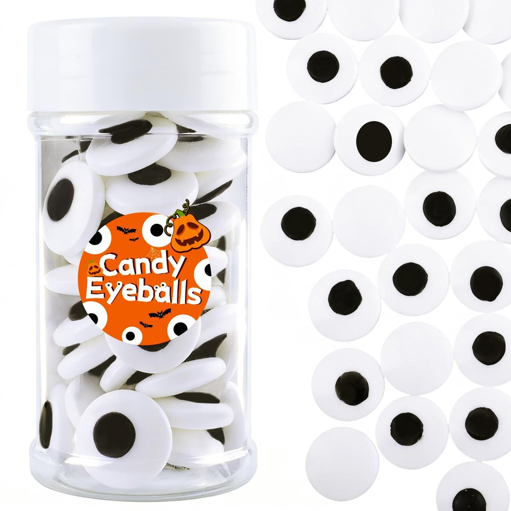 Candy Eye for Cake Decorating Edible, 2cm Eyes Sprinkles Sugar for Cookie, Cupcake Toppers(100g/3.53oz)