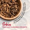 Erbies Edible Crickets for Humans, Exotic Food Bug Snacks & High Protein Edible Cricket Snacks for Humans, Tom Yum Flavor 15g Bag view 2