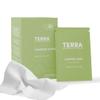 TERRA Camping Wipes | Cleansing & Refreshing for Outdoor Adventures | Aloe Vera, Chamomile, Mint & Vitamin E | Plant-Based, Biodegradable & Travel-Ready | 15 Individually Wrapped Sachets view 1