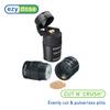 EZY DOSE 3 Compartment Pill Crusher, Cutter and Grinder, Daily Usage, Safely Cut Pills, Vitamins, Tablets, Accurate and Easy Cutting, Stainless Steel Blade, Removable Drinking Cup, Black, BPA Free view 3