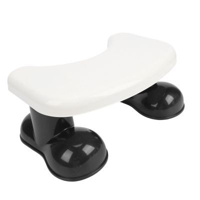 Yunir Non Slip Potty Stool for Pooping, Portable Plastic Potty Stool, Toilet Step Stool for Adults Seniors Kids (Black)