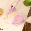 Dust Pan, Household Lightweight Mini Small Dustpan and Brush Set with Handle,Compact Handheld Portable Broom with Dustpan Combo Set for Keyboards Sweeping Camping Office Indoor Home Desks Kitchen view 4