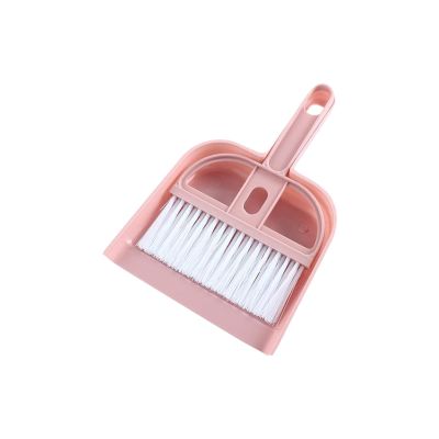 Dust Pan, Mini Household Compact Broom and Dustpan Set with Handle,Portable Handheld Lightweight Hand Broom and Dustpan Set for Desks Table Cleaning Indoor Home Outdoor Keyboards Sweeping Camping