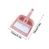 Dust Pan, Mini Household Compact Broom and Dustpan Set with Handle,Portable Handheld Lightweight Hand Broom and Dustpan Set for Desks Table Cleaning Indoor Home Outdoor Keyboards Sweeping Camping view 2