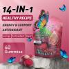 BUTTERFLY'S TEAR Beet Root Gummies Beetroot Supplement for Circulation, Heart & Blood Pressure Support, Nitric Oxide Beets Gummies with Vitamin D3, K2, E, Grape Seed, Sugar Free, 60 Count view 2