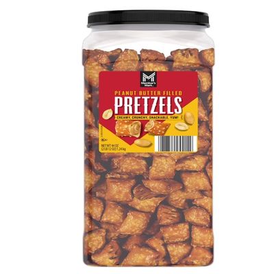 Peanut Butter Filled Pretzels , This is the ultimate snack for tackling savory cravings while offering a duo of irresistible textures, perfect for every day nibbles as well as special occasions. 44 oz.