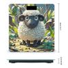 Cartoon Black White Sheep Scale for Body Weight Sturdy Tempered Glass Weighing Scales with LCD Display Accurate Digital Bathroom Scale Convenient Body Fat Smart Scales Easy Read view 2