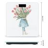 A Big Bouquet of Tulips Scale for Body Weight Sturdy Tempered Glass Weighing Scales with LCD Display Accurate Digital Bathroom Scale Convenient Body Fat Smart Scales Easy Read view 2