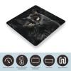 A Black Cat on A Black Background Scale for Body Weight Sturdy Tempered Glass Weighing Scales with LCD Display Accurate Digital Bathroom Scale Convenient Body Fat Smart Scales Easy Read view 3