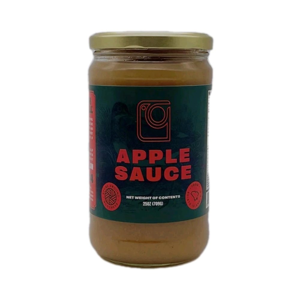 Apple Sauce 25 oz Glass Jar | Smooth, Homestyle Applesauce | Classic Comfort Food Side, Snack or Baking Ingredient | Small Batch Style Apple Sauce