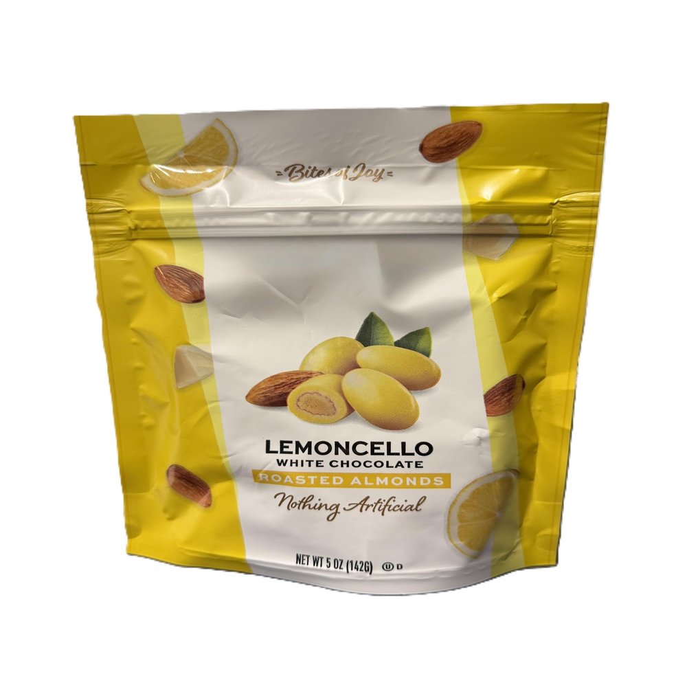 Sconzaa Chocolates Lemoncello White Chocolate Roasted Almonds - 5 oz/142g