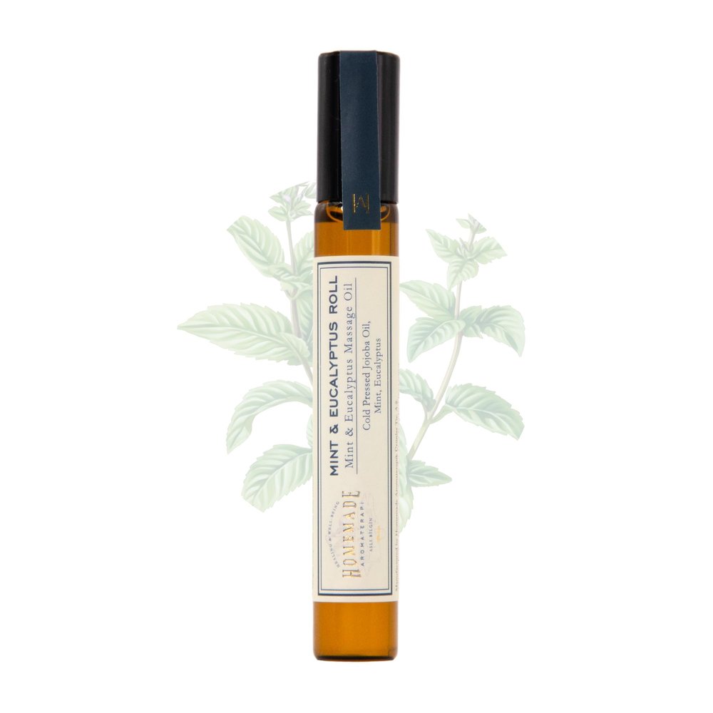 HMA | Mint & Eucalyptus Roll Peppermint and Eucalyptus Essential Oil Blend 0.3 fl oz