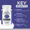 (2 Pack) Neuro Capsules - Official NeuroCapsules Brain Health and Memory Support Advanced Formula, Daily Premium Focus Pills Cognitive Function for Overall Health & Wellness, 120 Capsules for 2 Months view 3