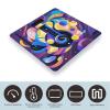 Abstract Music Themed Scale for Body Weight Sturdy Tempered Glass Weighing Scales with LCD Display Accurate Digital Bathroom Scale Convenient Body Fat Smart Scales Easy Read view 3