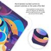 Abstract Music Themed Scale for Body Weight Sturdy Tempered Glass Weighing Scales with LCD Display Accurate Digital Bathroom Scale Convenient Body Fat Smart Scales Easy Read view 4