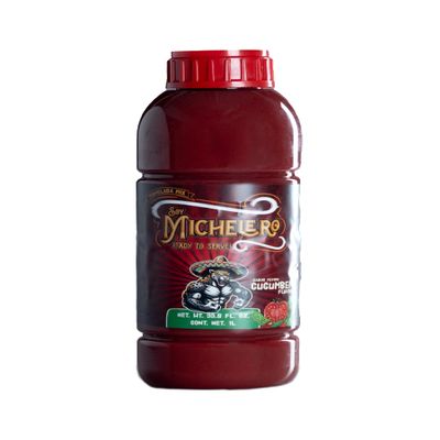 Soy Michelero Michelada Mix Cucumber Authentic Mexican Drink Mixer [1 Litro / 33.8 fl oz] Ready to Serve!