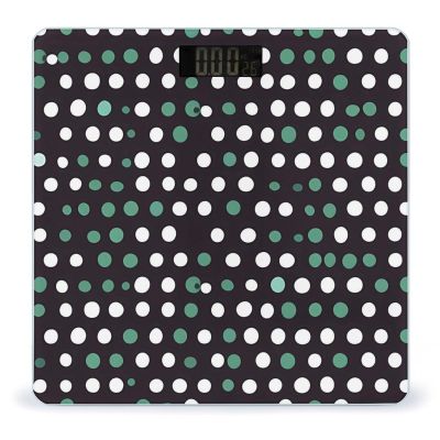 Cute Polka Dot Scale for Body Weight Sturdy Tempered Glass Weighing Scales with LCD Display Accurate Digital Bathroom Scale Convenient Body Fat Smart Scales Easy Read