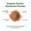 DEAL SUPPLEMENT Organic Ceylon Cinnamon Powder, 12 oz | Sri Lanka Source | Fine Ground True Ceylon Cinnamon (Cinnamomum Verum) | Smooth, Delicate Flavor for Coffee, Tea, Baking | Non-GMO, Gluten Free view 3
