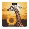 Giraffe and Sunflower Scale for Body Weight Sturdy Tempered Glass Weighing Scales with LCD Display Accurate Digital Bathroom Scale Convenient Body Fat Smart Scales Easy Read view 1