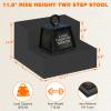 High Density Foam Two Bed Step Stool for Seniors Adults, 11.8" Rise Step with Double Sided Non-Slip Surface & Pads for High Bed/Kitchen/Door Entrance view 2