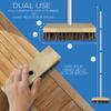 LOLA Deck Scrub Brush, 9" x 3.5" Head w/Palmyra & PVC Bristles for Outdoor Cleaning, Removes Dirt & Grime from Patios, Decks, Grout, 9 CT view 2