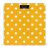 Bright Yellow Dot Scale for Body Weight Sturdy Tempered Glass Weighing Scales with LCD Display Accurate Digital Bathroom Scale Convenient Body Fat Smart Scales Easy Read view 1