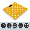 Bright Yellow Dot Scale for Body Weight Sturdy Tempered Glass Weighing Scales with LCD Display Accurate Digital Bathroom Scale Convenient Body Fat Smart Scales Easy Read view 3
