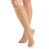 23-32 mmHg Compression Socks for Women & Men , Open Toe Support Stocking for Varicose Veins Swelling Travel (Beige , XXL ) view 1