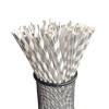Paper Straws 100pcs Biodegradable Disposable Drinking Paper Straws Bronzing Foil For Birthday Wedding Decor Christmas Party Event Supplies(Red stripes) view 3