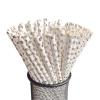 Paper Straws 100pcs Biodegradable Disposable Drinking Paper Straws Bronzing Foil For Birthday Wedding Decor Christmas Party Event Supplies(Red stripes) view 4