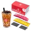 O's Bubble Instant Brown Sugar Bobas Kit - 20 Pack Combo (10 Boba + 10 Syrup) - Chewy Tapioca Pearls & Rich Syrup for Milk Tea & Lattes (Boba & Syrup) view 1