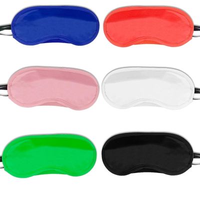 6-Pack Blindfold Sleep Mask for Party Games Travel Sleep Team Build Party Supply - Multicolor Eye Covers for Sleeping with Adjustable Strap - Sleeping Masks for Women Men