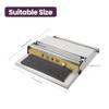 Zoienu Stainless Steel Food Wrapping Machine, 45cm Manual Cling Film Wrapper, Adjustable Temperature, High-Temp Food Packaging, Efficient Kitchen Tool for Home & Restaurant view 2