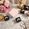 100 PCS Mini White Bows, Small Satin Ribbon Crafts Bows, Tiny White Bow Ornaments, Little Bow Supplies for Valentine's Day Gifts, Party, Birthday, Wedding Decorations view 4