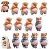 3D Shiba Inu Dog Belly Stickers,Super Soft Silicone Dimensional Belly Anti-Collision Sticker,Cute Cartoon Big Bellys Puppy Cushioned Protectors Stickers for Phones,Cars & Home Use (12C) view 1