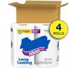 1000 Toilet Paper, 4 Rolls, 1,000 Sheets per Roll, Reliable Daily Use Toilet Tissue, Ideal for Home, Dorm & Office Bathrooms view 2