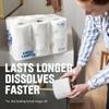 1000 Toilet Paper, 4 Rolls, 1,000 Sheets per Roll, Reliable Daily Use Toilet Tissue, Ideal for Home, Dorm & Office Bathrooms view 4