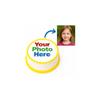 Custom Edible Photo Cake Topper (Round 7.5) GIRL view 4